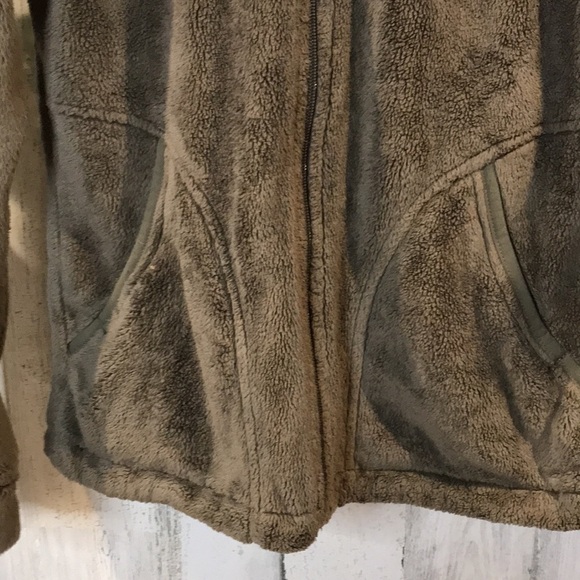 The North Face Brown Fuzzy Zip Up Jacket - Picture 3 of 9